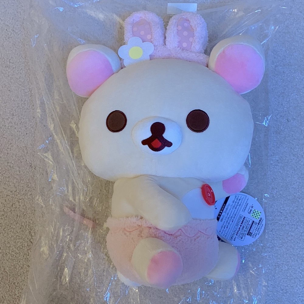 PASTEL RILAKKUMA WITH BUNNY EARS [NWT - From Japan]